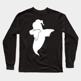 Dabbing Ghost Halloween Long Sleeve T-Shirt